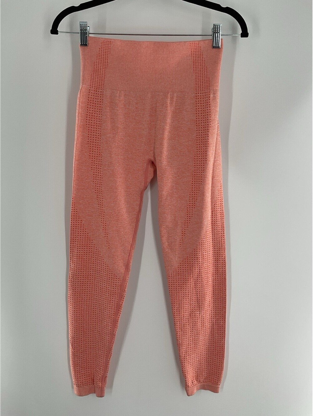 Unbranded Women’s Leggings Orange Polkadot Size Medium 038